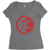 pi day logo Women's Triblend Scoop T-shirt