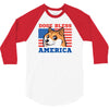 doge bless america 3/4 Sleeve Shirt