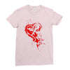 heartless splatter Ladies Fitted T-Shirt