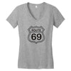 route 69 Women's V-Neck T-Shirt