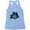 big shark little fish Racerback Tank