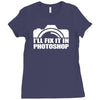 funny camera photography (2) Ladies Fitted T-Shirt