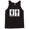 restroom sign sticker vinyl decal Tank Top