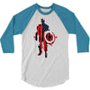 captain america flag abstract 3/4 Sleeve Shirt