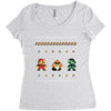 super mario chistmas Women's Triblend Scoop T-shirt
