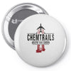 jet chemtrails red &amp; grey logo Pin-back button