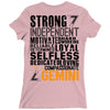 Strong Independent Motivated Gemini Ladies Fitted T-Shirt