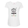 Weekend Forecast Camping With A Chance Of Drinking Maternity Scoop Neck T-shirt