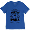 I Am One Blessed Papa V-Neck Tee
