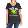 vegan mom's are superheroes! Ladies Curvy T-Shirt