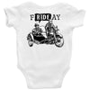 frideay white Baby Onesie
