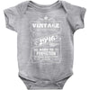 Vintage Aged To Perfection 1946 Baby Onesie