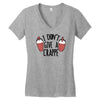 i don't give a crappe Women's V-Neck T-Shirt