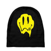 melting acid smiley face Baby Beanies