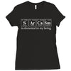 sarcasm elements Ladies Fitted T-Shirt