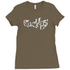 ruckus tag Ladies Fitted T-Shirt