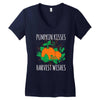 pumpkin kisses Women's V-Neck T-Shirt