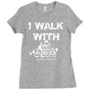 i walk with wasd Ladies Fitted T-Shirt