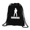 cowboy up Drawstring Bags