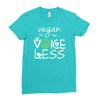 vegan for the voiceless Ladies Fitted T-Shirt
