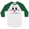kirby gamer geek snes 3/4 Sleeve Shirt
