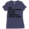 no. you're wrong Ladies Fitted T-Shirt