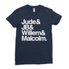 a litle life book white logo Ladies Fitted T-Shirt