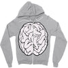 male brain Zipper Hoodie