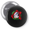 christmas wreath bluebie bust by bluekazenate Pin-back button