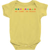 we come in peace Baby Bodysuit