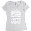 Dear Dad Thanks for Being My Dad Women's Triblend Scoop T-shirt