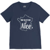nice is nice V-Neck Tee