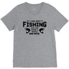 All I Care About Is Fishing And Like Maybe 3 People And Beer V-Neck Tee