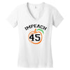 Impeach 45 Women's V-Neck T-Shirt
