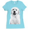 pocket puppy Ladies Fitted T-Shirt