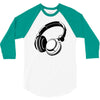 headphones black humor 3/4 Sleeve Shirt
