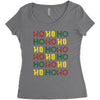 ho ho ho Women's Triblend Scoop T-shirt