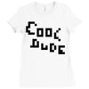 cool dude 2 Ladies Fitted T-Shirt