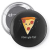 i love pizza! Pin-back button