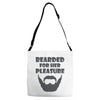 mens bearded Adjustable Strap Totes