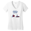 polite jaws Women's V-Neck T-Shirt
