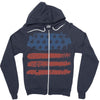 us flag Zipper Hoodie