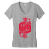 royal blues Women's V-Neck T-Shirt