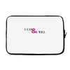 i can &amp; i will Laptop sleeve
