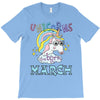 unicorns are born in march cute unicorn T-Shirt