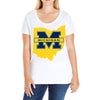 ohio for michigan Ladies Curvy T-Shirt