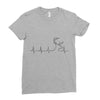 hunting heartbeat Ladies Fitted T-Shirt
