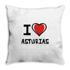 i love asturias Throw Pillow