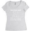 Maxwell EMR...And God Said Women's Triblend Scoop T-shirt