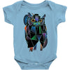 polygonal owl Baby Onesie
